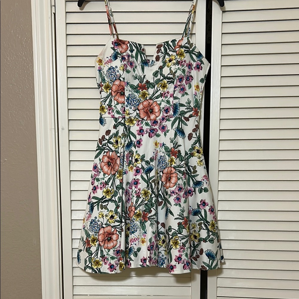 Floral Sundress with Spaghetti Straps